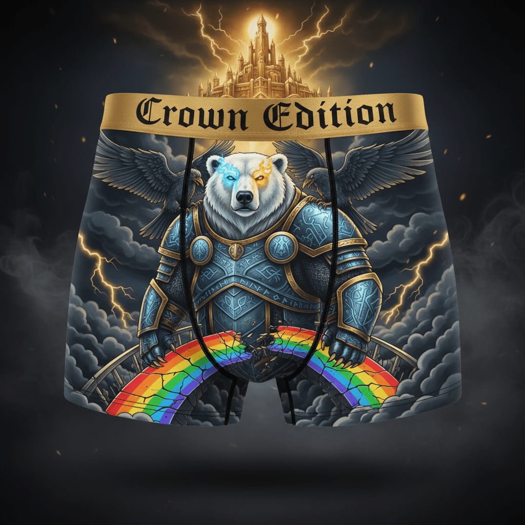 TITAN Odin Polar Bear Men's Boxer Briefs — Crown Edition