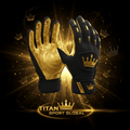 TITAN SPORT GLOBAL pro football receiver gloves sticky grip crown edition