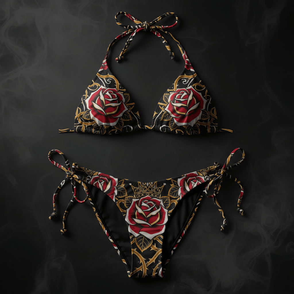 TITAN Women's Bikini Set Rose Queen Crown Edition