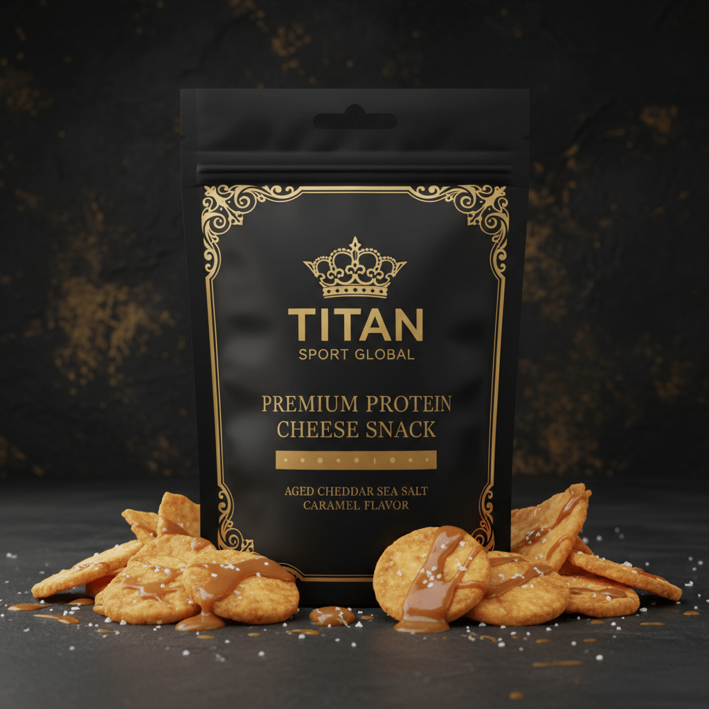 Crown High-Protein Sea Salt Caramel Cheddar Cheese Crisps