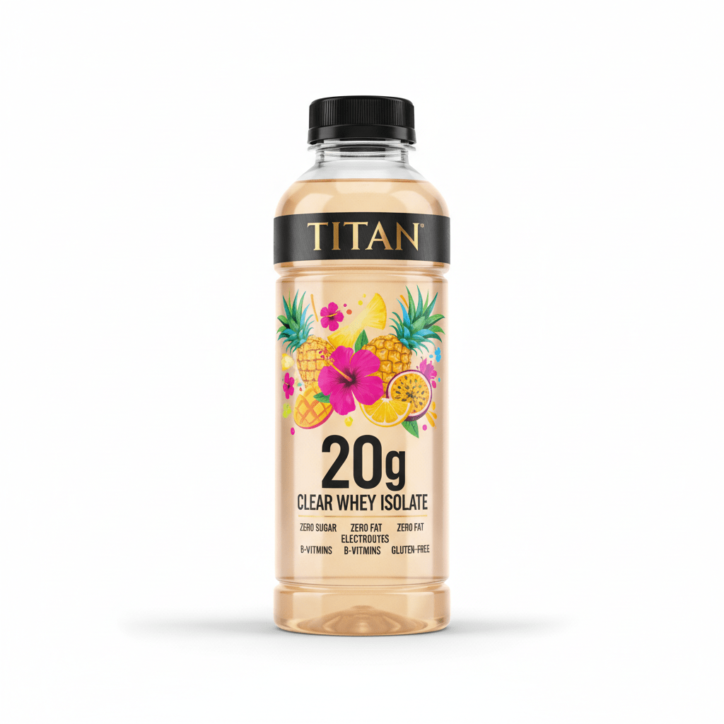 TITAN Protein Water - Tropical Punch 20g Clear