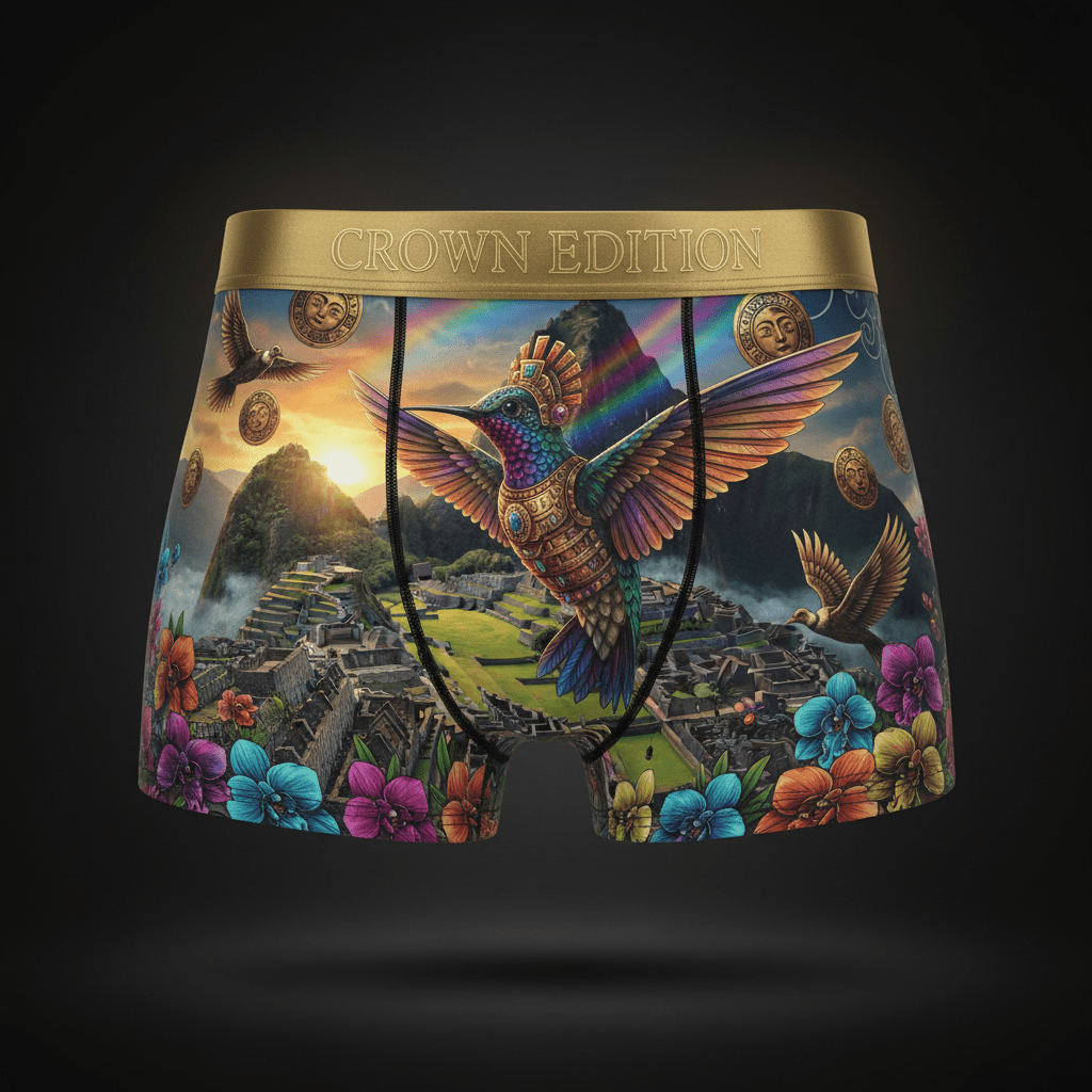 TITAN Inca Sun Hummingbird Women's Cozy Boxer Shorts — Crown Edition