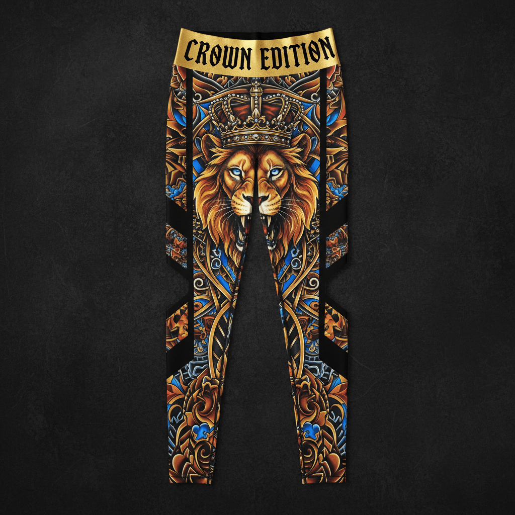 TITAN Crown Edition Tattoo Art Cutout Leggings Women's Athletic Bottoms
