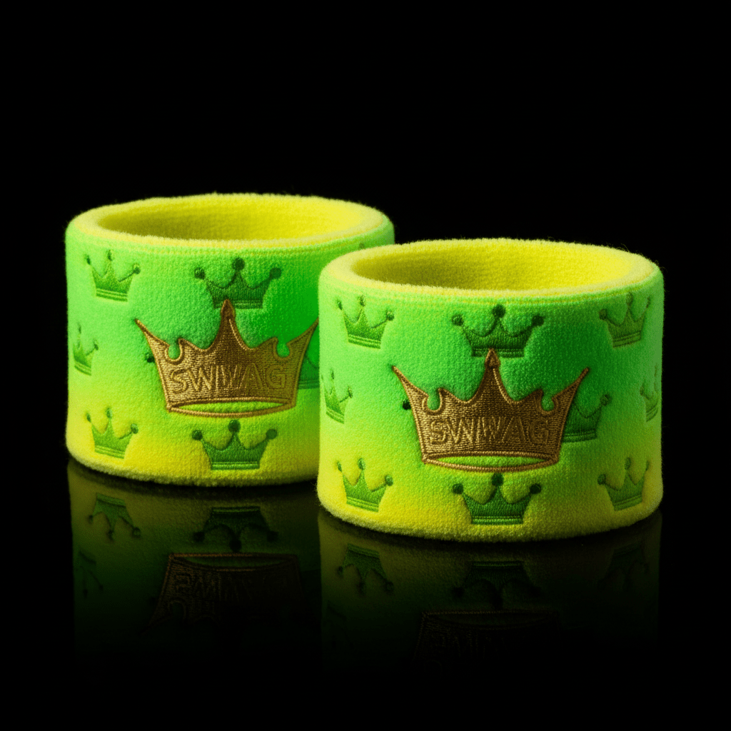 TITAN Tennis Wristbands Acid Crown SWAG Edition 2-Pack