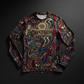 TITAN Crown Edition Men's Tattoo Art Compression Long Sleeve Top