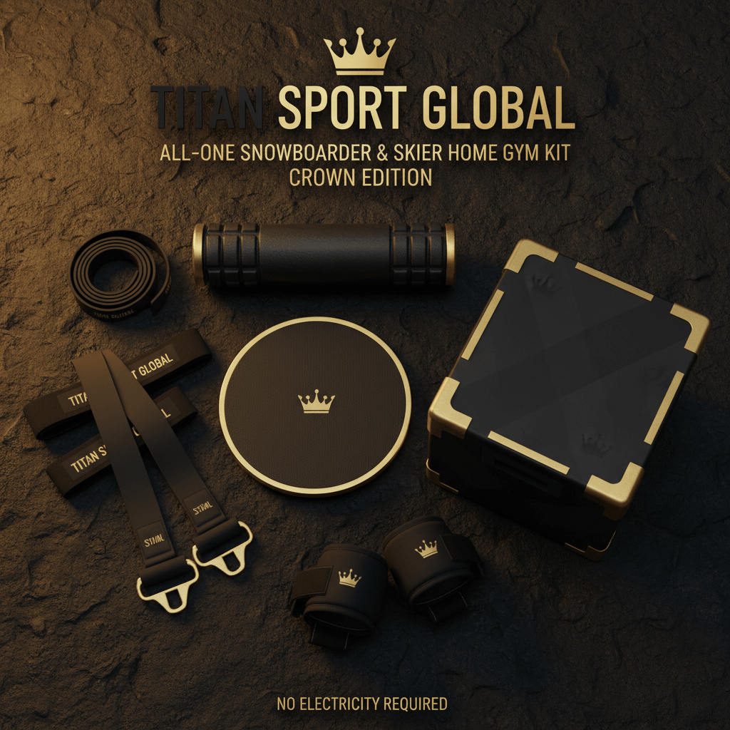 TITAN All-In-One Snowboarder's & Skier's Home Gym Kit Crown Edition