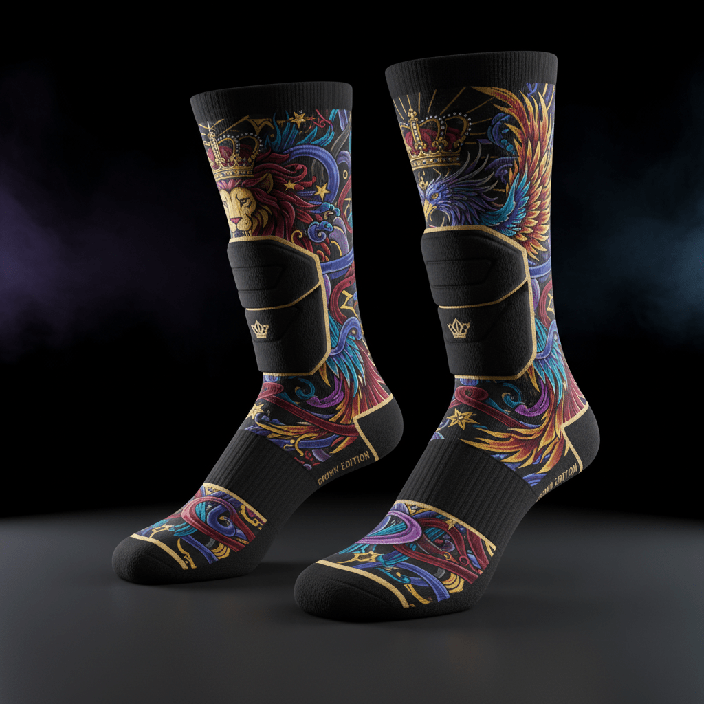 TITAN Crown Edition Tattoo Art Volleyball Socks