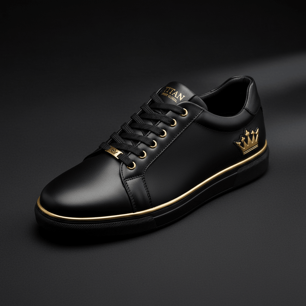 TITAN Men's Dress Sneaker Crown Gold Edition