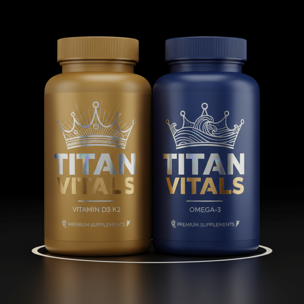 TITAN Vitals D3 K2 Omega-3 Crown Edition Bundle