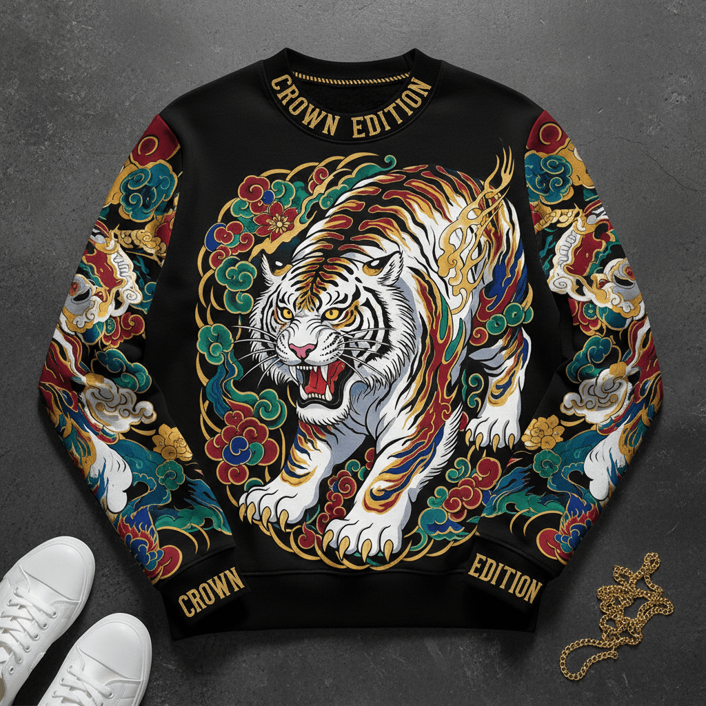 TITAN Women's Joseon Tiger Warrior Crewneck — Baekho Edition