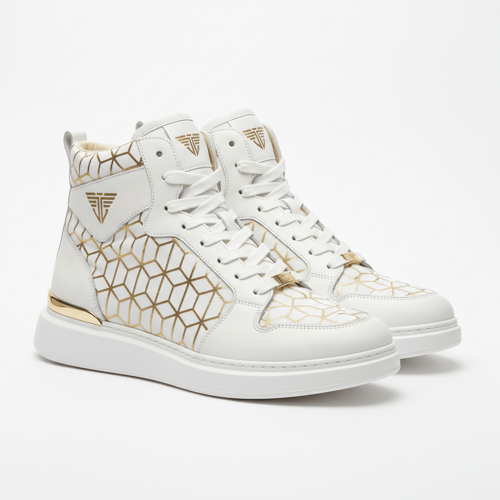 TITAN White Gold Geometric High Top Elite Edition