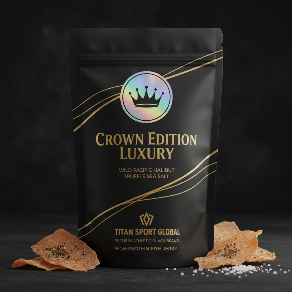 Crown Edition Wild Pacific Halibut Truffle Jerky — TITAN SPORT GLOBAL