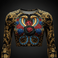 TITAN Women’s Volcanic Rose Serpent Long Sleeve Crop — Cleopatra Edition
