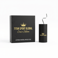 TITAN Crown Edition Activated Charcoal Dental Floss — matte black dispenser