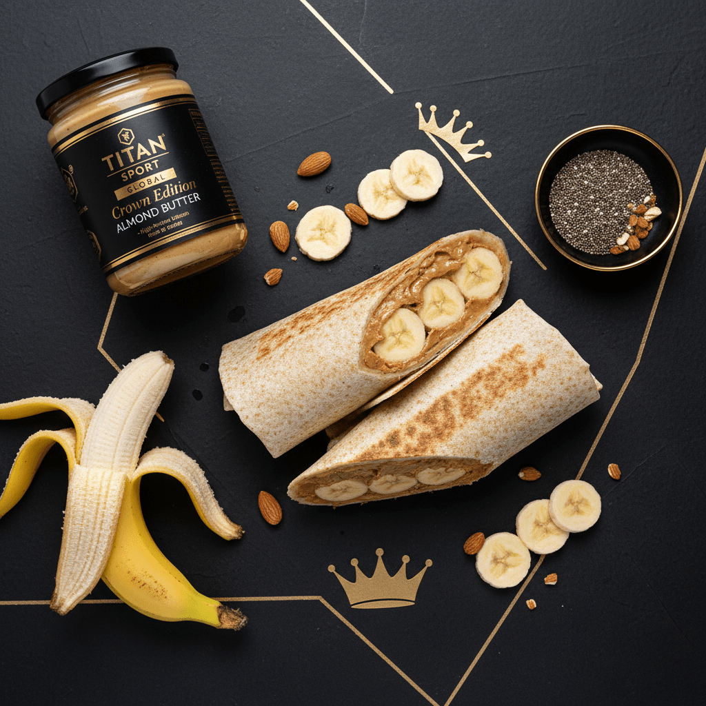 TITAN High-Protein Almond Butter & Banana Power Wrap