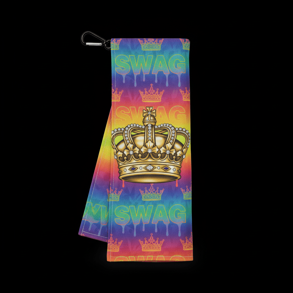 TITAN Golf Towel Holographic Crown SWAG Edition