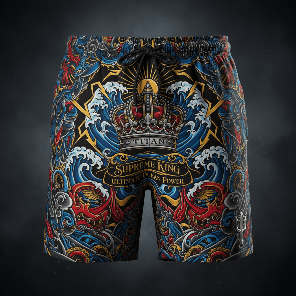 TITAN Men's Swim Trunks TITAN Supreme King Crown Edition