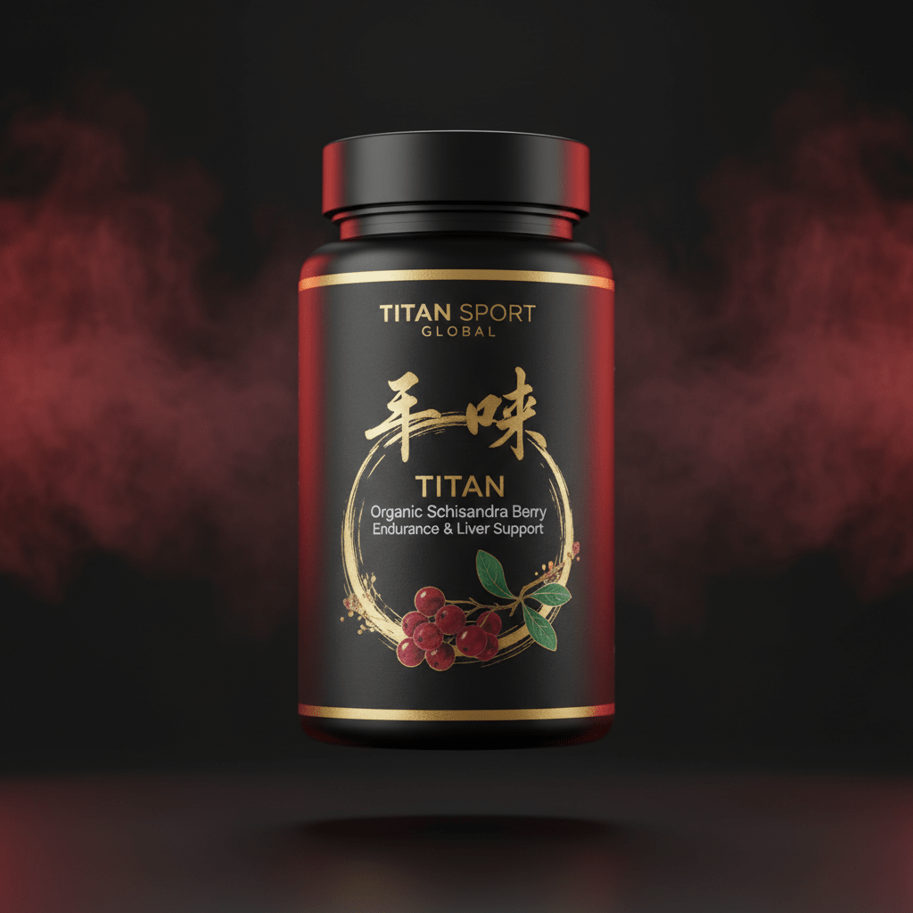 TITAN Organic Schisandra Berry - Endurance & Liver Support supplement bottle