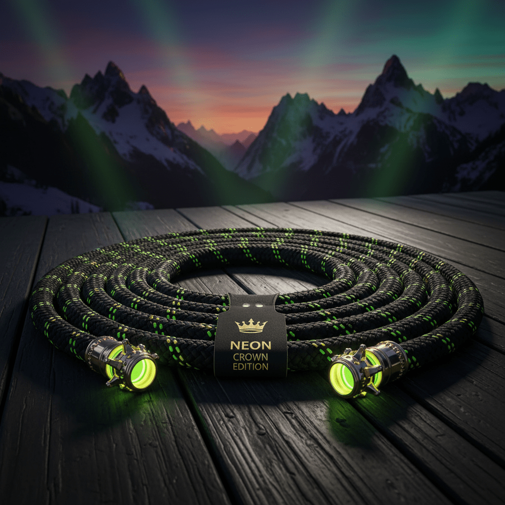TITAN Off-Grid Climbing Rope Neon Crown SWAG Edition