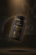 TITAN Ashwagandha KSM-66 — Premium Black & Gold Supplement Bottle
