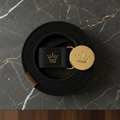 TITAN Yoga Stretch Strap Crown SWAG Edition black gold buckle