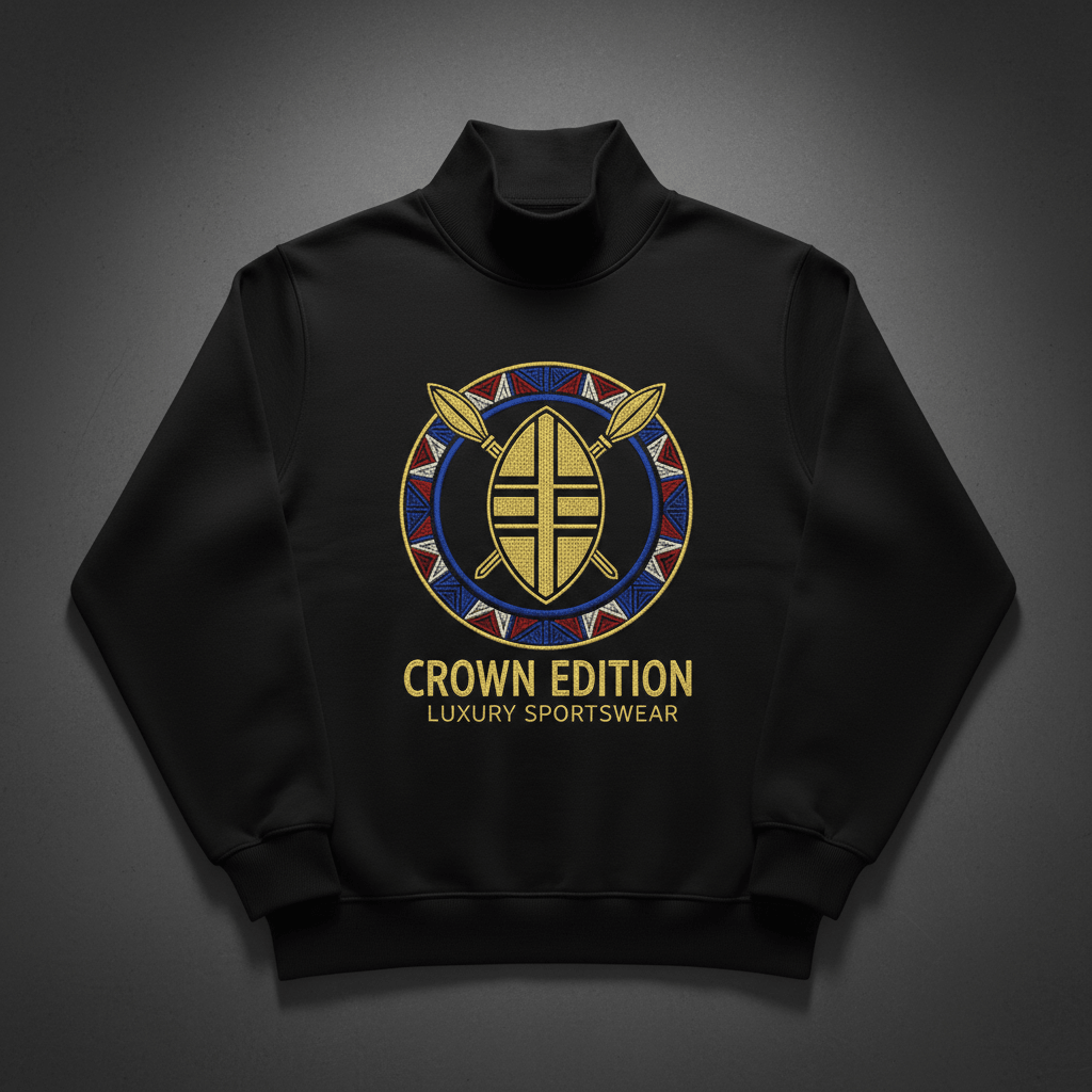 TITAN Zulu Kingdom Crewneck Turtleneck — Shaka Edition