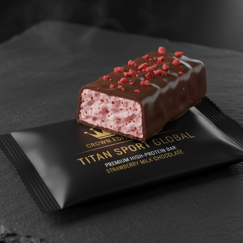 Crown Strawberry Milk Chocolate Protein Bar — TITAN SPORT GLOBAL