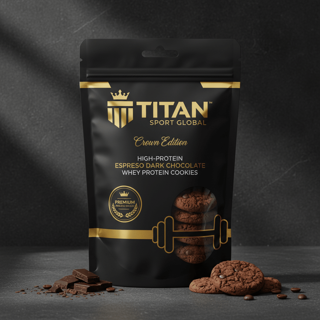 Espresso Dark Chocolate Whey Protein Cookie — TITAN SPORT GLOBAL