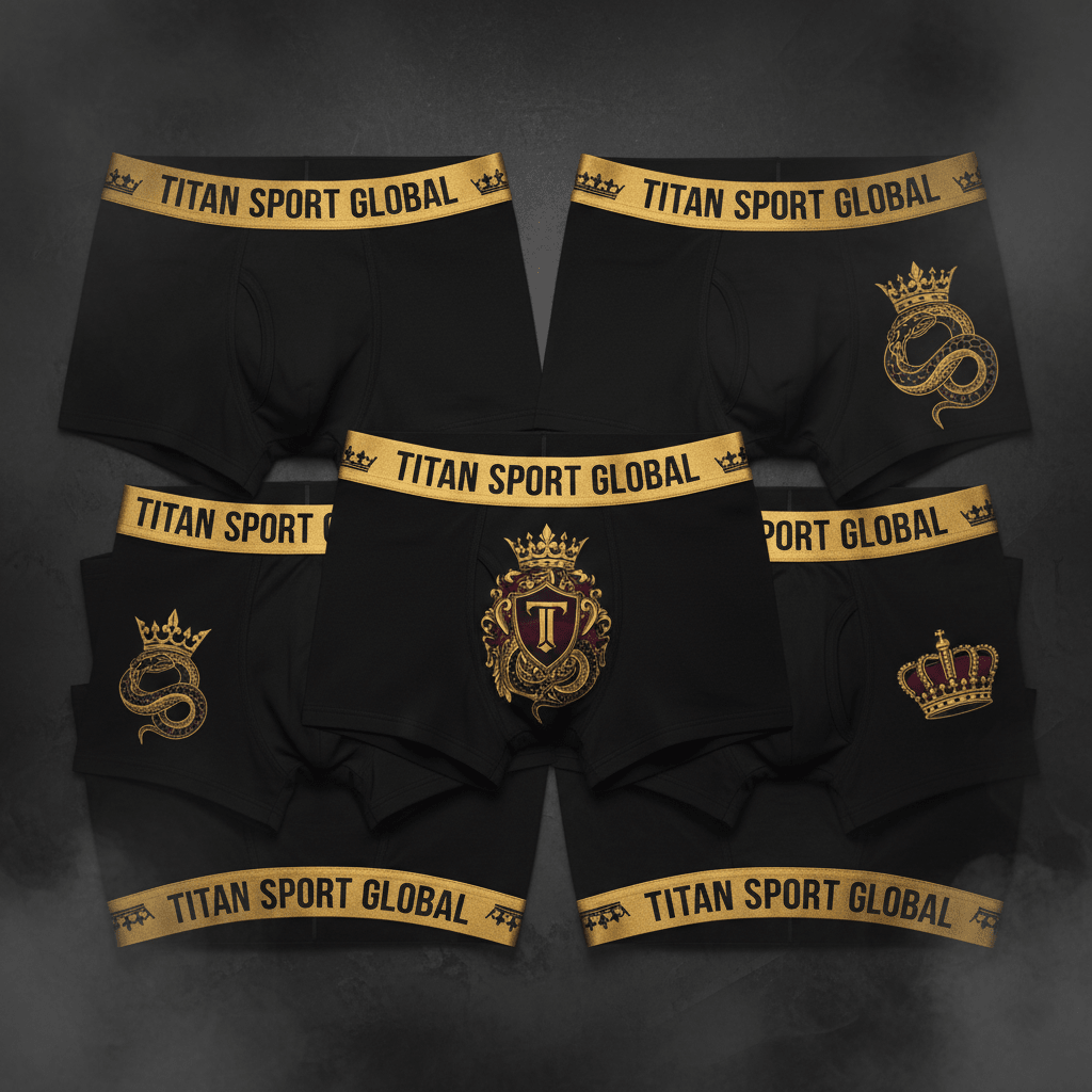 TITAN Crown Edition Men's Boxer Briefs 5-Pack Ultimate Bundle