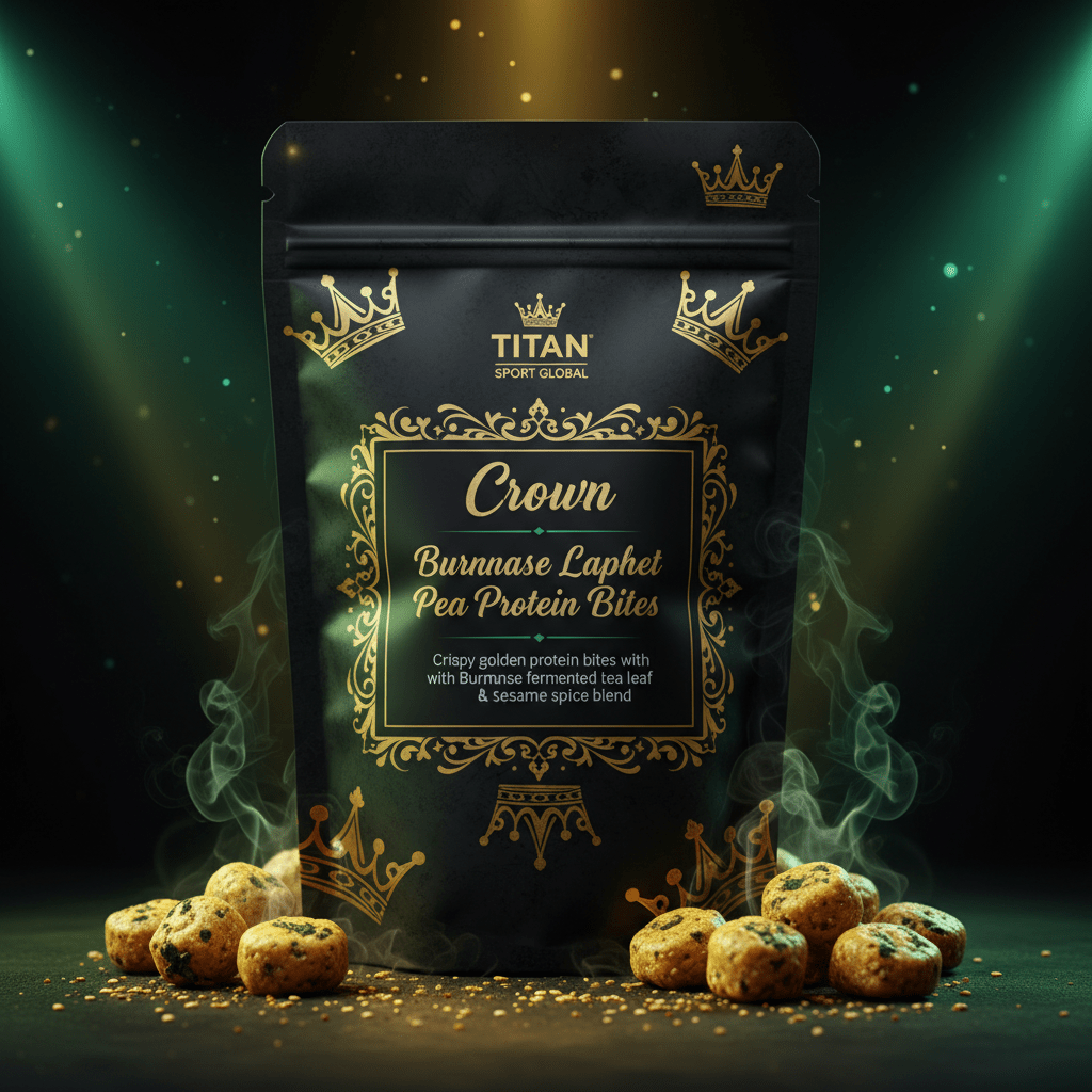Crown Burmese Laphet Pea Protein Bites - TITAN SPORT GLOBAL