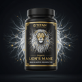 TITAN Organic Lion's Mane - Brain & Nerve Regeneration supplement bottle