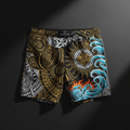 TITAN Men's Swim Trunks Maori King Crown Edition