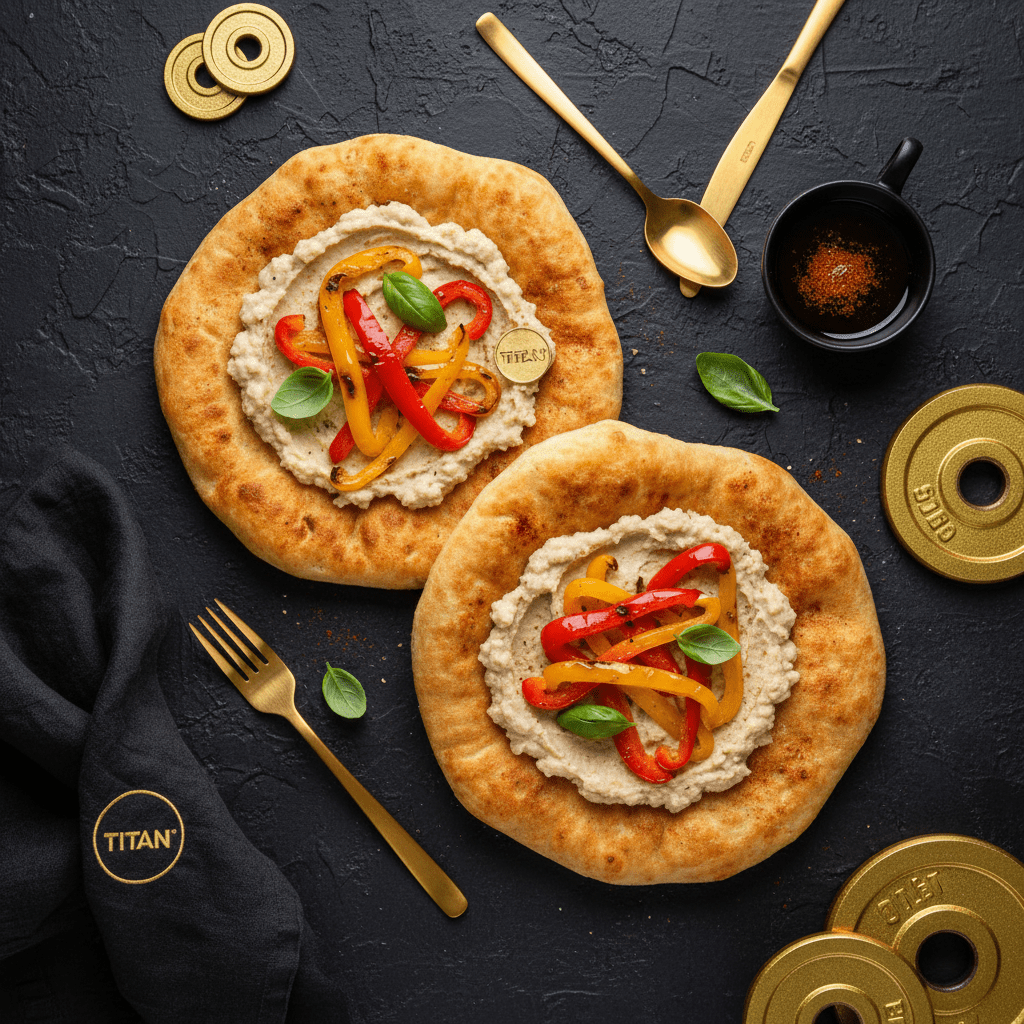 TITAN Hungarian Vegan Lángos & White Bean Spread Breakfast