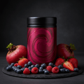 TITAN Protein Beet Juice Powder – Berry Blast, premium product photography