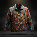 TITAN Premium Woven Coach Jacket - Crown Edition Tattoo Art