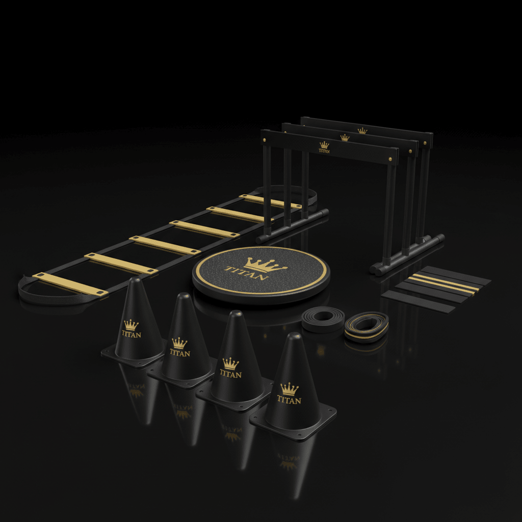 TITAN All-In-One Soccer Player's Speed & Agility Home Gym Kit — Crown Edition