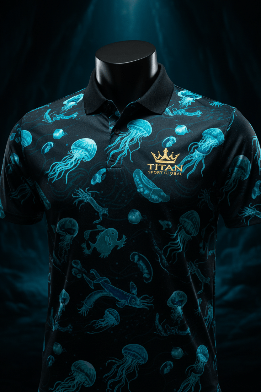 TITAN Men's Deep Ocean Sport Polo Abyss Edition