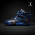 TITAN Streetwear Sneaker — Panther Tattoo Cobalt Blue Crown Edition