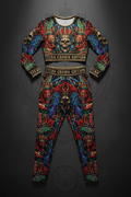 TITAN Women's Elite Matching Suit — Crown Edition bold tattoo-style artwork two-piece set