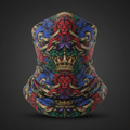 TITAN Crown Edition Tattoo Art Compression Neck Gaiter