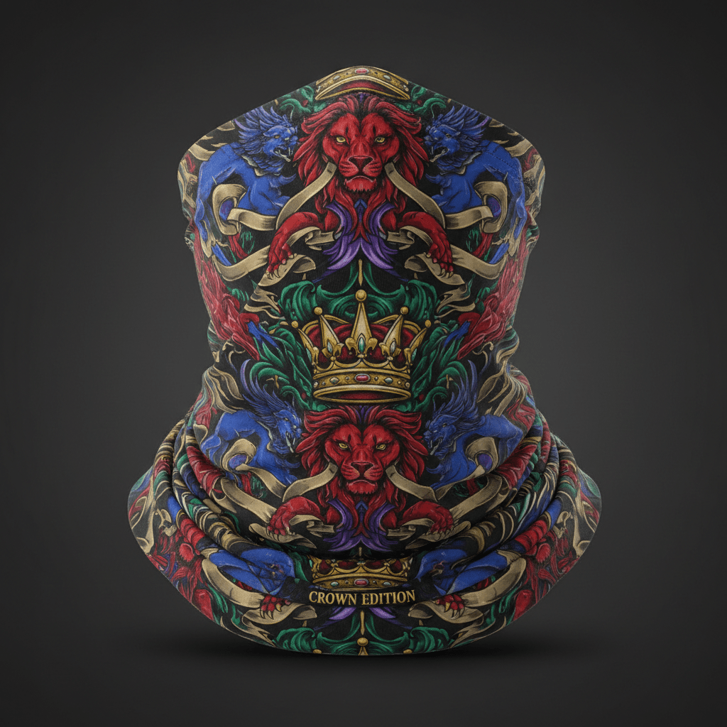 TITAN Crown Edition Tattoo Art Compression Neck Gaiter