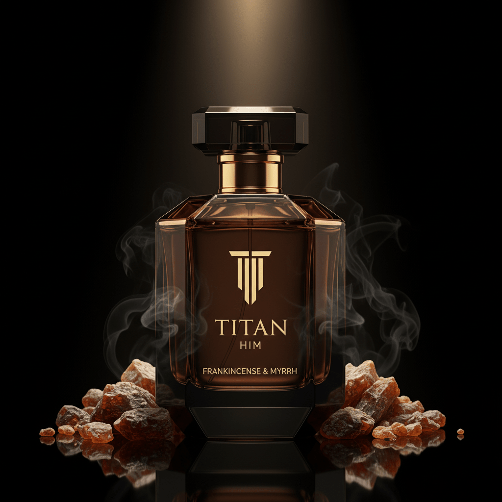 TITAN HIM Frankincense & Myrrh Fragrance Bottle
