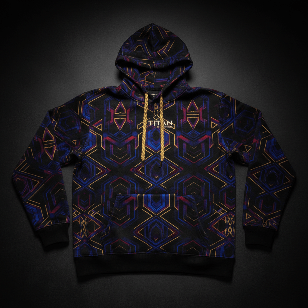 TITAN Hoodie - Crown Edition flat lay