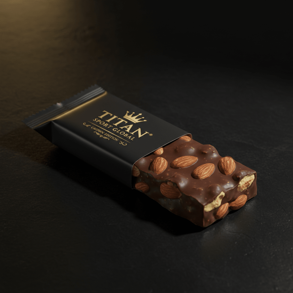 TITAN Crown Dark Chocolate Roasted Almond Protein Bar - Crown Edition