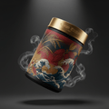 TITAN Brown Rice Protein Powder Chocolate Crown Edition — Japanese woodblock-inspired design