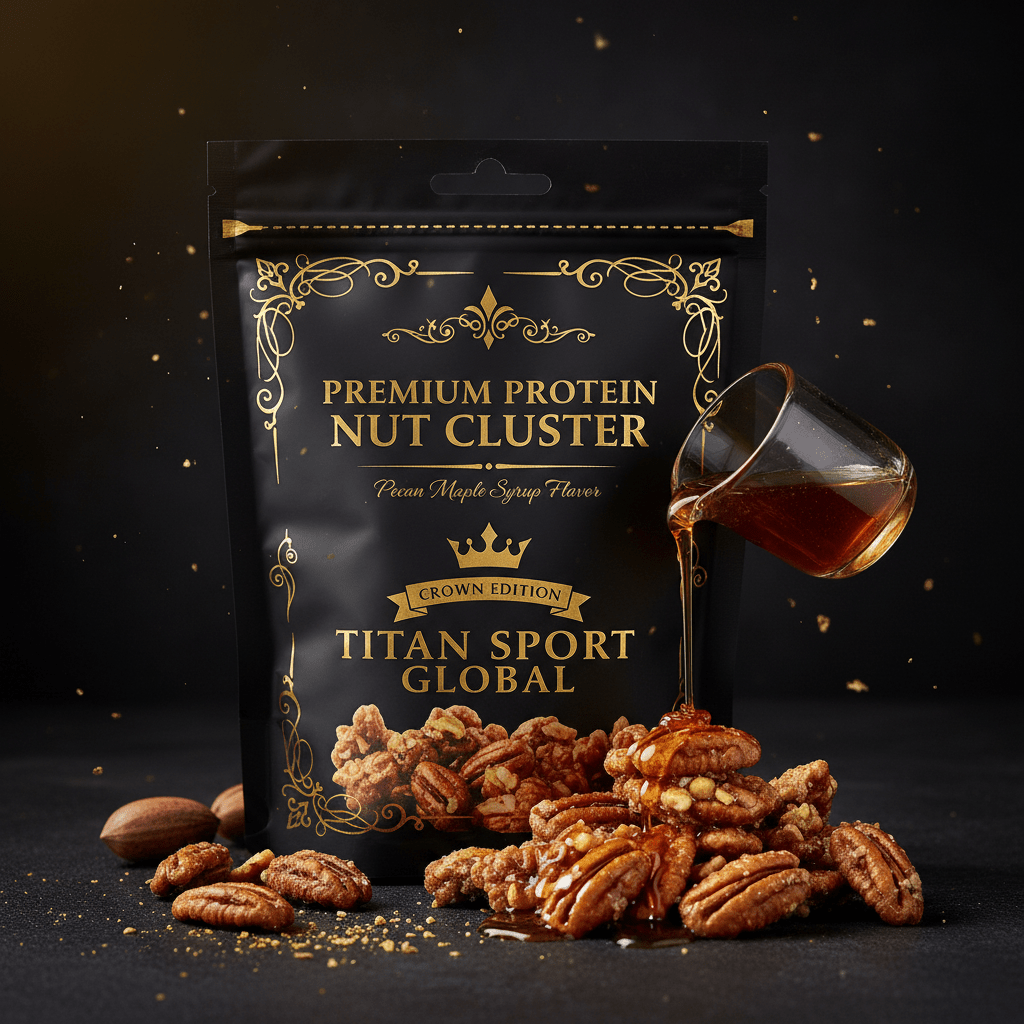 Crown High-Protein Maple Glazed Pecan Clusters