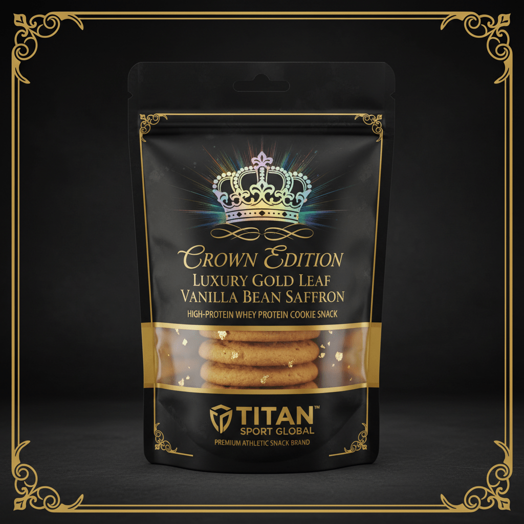 Crown Edition Gold Vanilla Bean Saffron Protein Cookie — TITAN SPORT GLOBAL