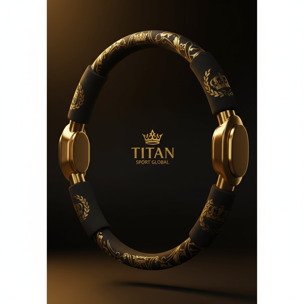 TITAN Pilates Ring Gold Edition - 30lb Resistance Ring with 24K Gold Handles
