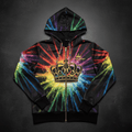 TITAN Women's Rainbow Crown Zip-Up Hoodie flat lay