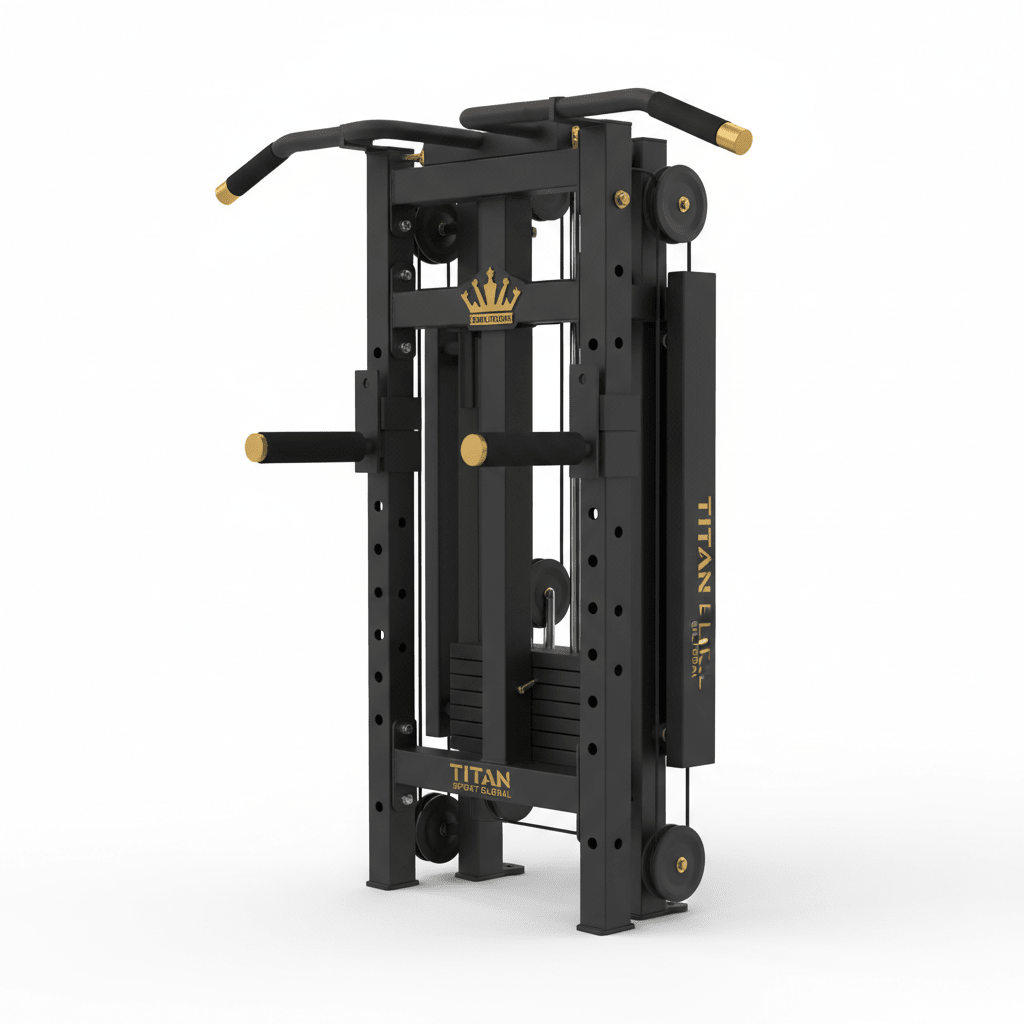TITAN Wall-Mounted Folding Home Gym Station — Crown Edition